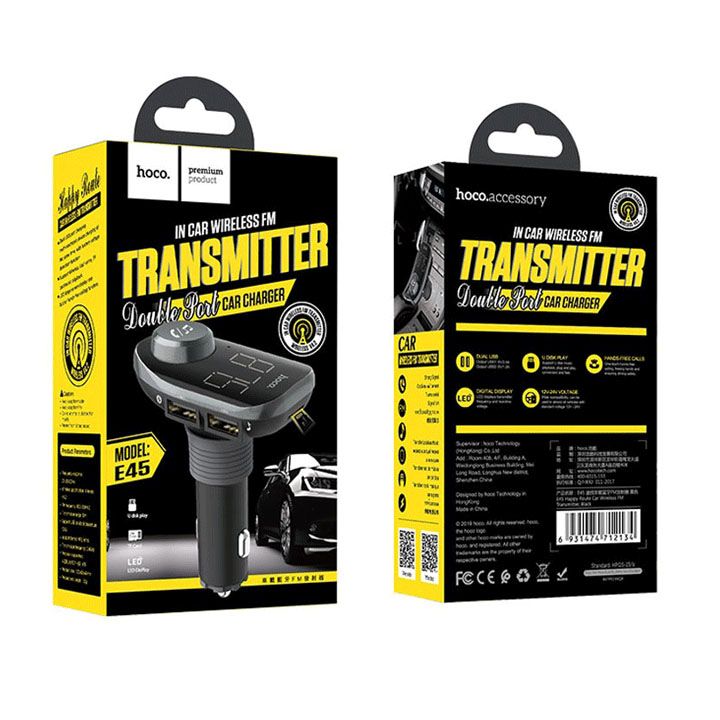 hoco-e45-happy-route-car-wireless-fm-transmitter-photo-4