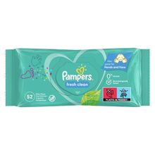 Product image of Pampers Fresh Clean ბავშვის სველი ხელსახოცი 52ც