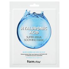 Product image of FARMSTAY HYALURONIC ACID SUPER AQUA SOOTHING MASK სახის ნიღაბი