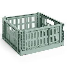 Product image of HAY Colour Crate Medium Sage green ორგანაიზერი
