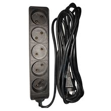 Product image of LINUS LIN-WO5x5MB დამაგრძელებელი 5Xბუდე 5მ შავი