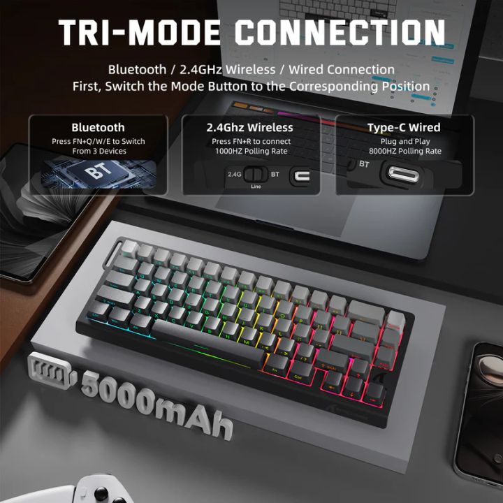 attack-shark-keyboard-magnetic-x68-pro-8khz-gaming-klaviatura-photo-2