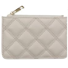 Product image of MINISO Womens Diamond Pattern Quilted Top Zip Coin Purse ხურდის საფულე