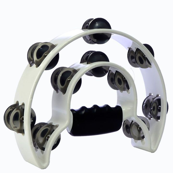 alice-atb002-white-double-ring-tambourine-tamburini