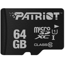 Product image of PATRIOT PSF64GMCSDXC10 microSDXC მეხსიერების ბარათი