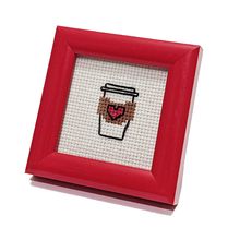 Product image of ყავის ჭიქა გულით - კანვაზე საქარგი ნაკრები