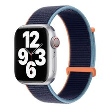 Product image of Mobile and Smartphones/ ZTE/ KALEBOL Nylon Watch Band for Apple Watch Series 10 Ultra 9 8 7 SE 6 5 4 3 2 1 46mm 49mm 45mm 44mm 42mm Wrist Strap - Deep Navy Blue