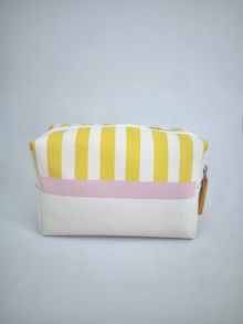 Product image of Striped Series Cosmetic Bag(Yellow) კოსმეტიკის ჩანთა