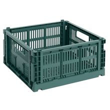 Product image of HAY Colour Crate Medium Dark green ორგანაიზერი