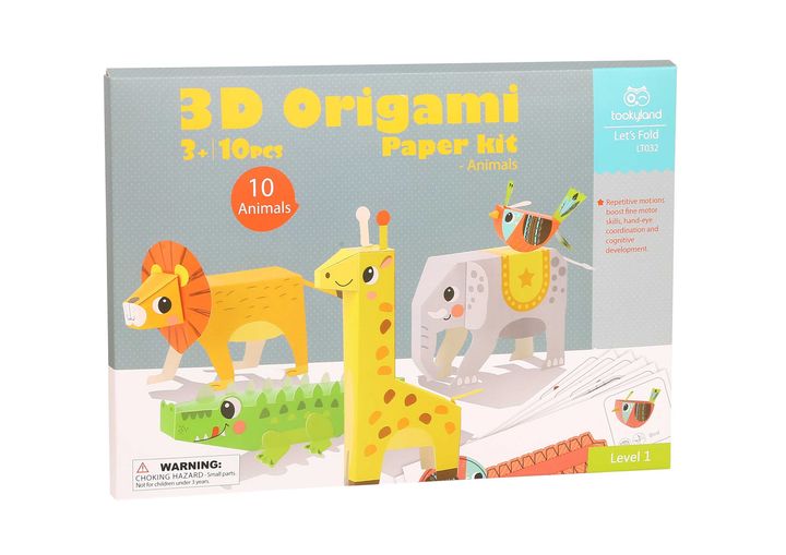 tookyland-lt032-3d-origami-paper-kit-animals-origamebis-nakrebi