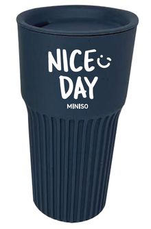 Product image of ჭიქა/Graffiti Print Plastic Coffee Cup 550ml (Blue)