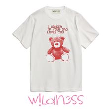 Product image of Wildness "I wonder if your dad loves you" თეთრი მაისური