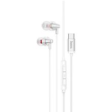 Product image of HOCO M90 Delight Type-C wired digital earphone with microphone silver