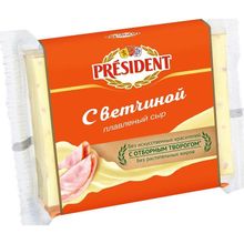 Product image of PRESIDENT მდნარი ყველი ლორის 150გრ