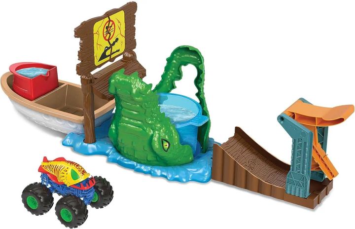 hot-wheels-monster-trucks-hgv14-swamp-attack-playset-satamasho-trasa-photo-2