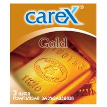 Product image of Carex Gold პრეზერვატივი, 3 ცალი