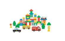 Product image of Tooky Toy TH451-202404 City Block ხის კონსტრუქტორი