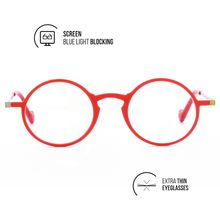 Product image of EXTRA THIN MACBA ROUND Red +1.5 საკითხავი სათვალე