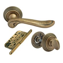Product image of Rucetti სახელურის კომპლექტი სანტექნიკური RAP CLASSIC-L 6 -WC OMB old matt bronze