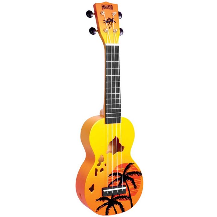 mahalo-md1haorb-ukulele-soprano-hawaii-oragne-burst-ukulele