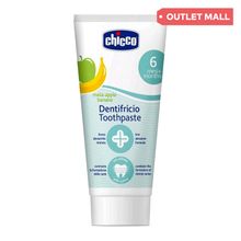 Product image of Chicco კბილის პასტა ბანანი და ვაშლი 6+ 50მლ