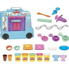 Product image of PLAY-DOH პლასტილი ნაყინის მანქანით და აქსესუარებით