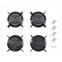 Product image of ELENBERG EBG-6400W WHITE ჩასაშენებელი გაზის ქურის ზედაპირი