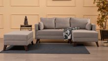 Product image of Bella Corner Sofa Right 2, კუთხის დივან-საწოლი (მარჯვენა), კრემისფერი, 205 x 140 x 85 სმ