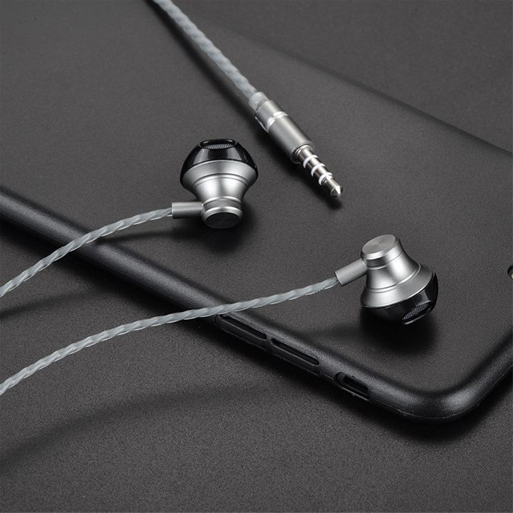 hoco-m18-goss-metal-universal-earphone-with-mic-tarnishwhite-photo-2