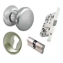 Product image of Morelli სახელურის კომპლექტი ცილინდრი გასაღები/გასაღებზე MHR-1-KH SC matte chrome