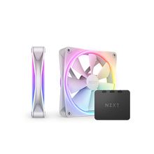 Product image of NZXT F140 Duo - 2x140 Fan ARGB White კომპიუტერის ქულერი