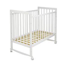 Product image of SKV COMPANY BABYTON WHITE - ხის საბავშვო საწოლი გორგოლაჭებით