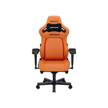 Product image of AndaSeat, Kaiser 4 V2 L AD12YDDC-L-20-O-PV/C-03, Blaze Orange, L Size, PVC Leather, 6D Armrest, Adjustable Lumbar Support, Magne გეიმერული სავარძელი