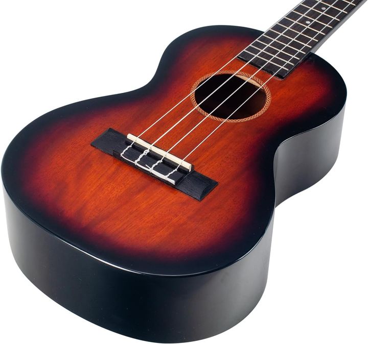 mahalo-ukulele-baritone-electric-acoustic-1v1t-mvt2-3-tone-sunburst-with-padded-bag-ukulele-photo-4