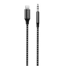 Product image of Cable AUX Proove SoundTrack Lightning to 3.5mm (1m) black აუდიო კაბელი
