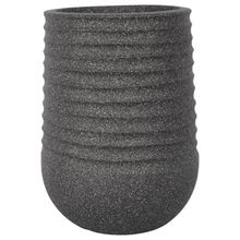 Product image of MEGA COLLECTIONS TITAN HERON EGG VASE RIB ANTHRACITE 39X51 სმ 62 ლ ყვავილის ქოთანი