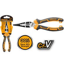 Product image of INGCO გრძელცხვირა ბრტყელტუჩა 8"/200 მმ