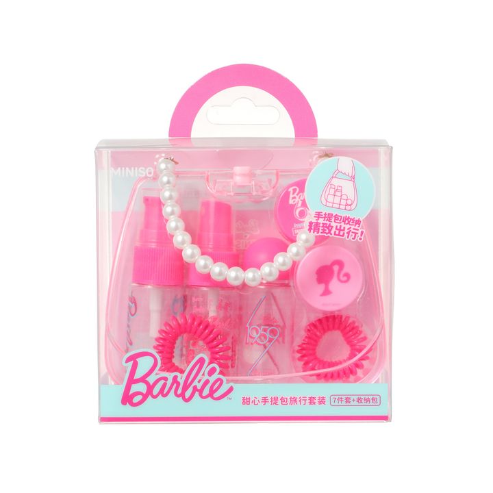 samgzavro-botlebis-nakrebibarbie-shining-collection-travel-set-in-handbag-shaped-case-7-pcs