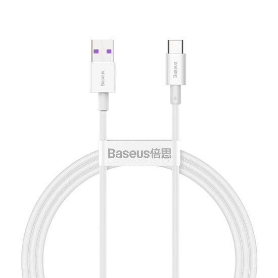 Baseus Superior Series Fast Charging Data Cable USB to Type-C 66W 1m CATYS-02 White მობილურის კაბელი