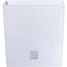 Product image of PROSPERPLAST RATO LOW DRTSL S449 325 მმ, თეთრი პლასტმასის ქოთანი ყვავილებისთვის