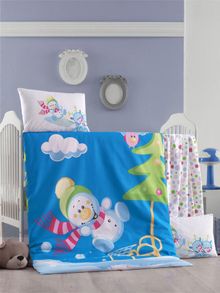 Product image of Victoria Ranforce Baby Duvet Cover Set Snowman საბავშვო თეთრეულის ნაკრები