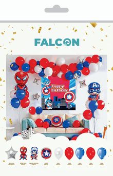 Product image of Falcon ბუშტების ნაკრები წითელი Spider Man 85 ცალი