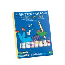 Product image of Moulin Roty 2-in-1 Les Loufoques ფლომასტერები