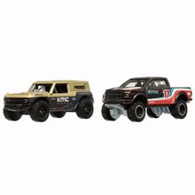 Product image of Mattel Hot wheels მანქანა FORD BRONCOR, 17 FORD F-150 RAPTOR SET