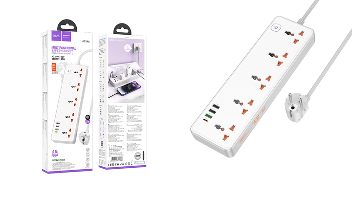 hoco-ac14a-damagrdzelebeli30w-usb-damteni-15-m-tetri-photo-2