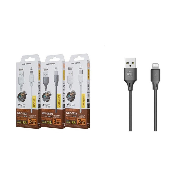 wekome-wdc-092i-usb-lightning-kabeli-3m