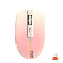 Product image of MeeTion BTM002 Pink 2.4G+Bluetooth Office Mouse უსადენო მაუსი ვარდისფერი