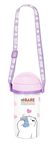 Product image of ბოთლი/We Bare Bears Collection 5.0 Straw Water Bottle with Shoulder Strap (400mL) (Ice Bear)