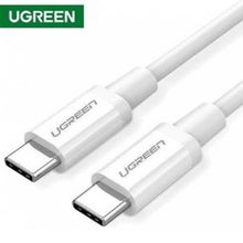 Product image of USB კაბელი UGREEN US264 (60520), 60W, Type C 2.0 Male To Male Cable, 2m, White