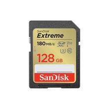 Product image of SanDisk 128GB Extreme SD/XC UHS-I Card 180MB/S V30/4K Class 10 SDSDXVA-128G-GNCIN SD ბარათი